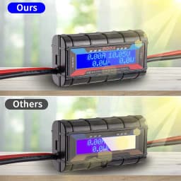 200A Watt Meter For Anderson Plug Power Analyser Solar Caravan Digital LCD DC12V