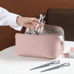 2pcs Travel Cosmetic Bag Large Capacity Makeup Storage Brushe Toiletry Wash Organizer