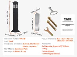 SucceBuy Cigarette Butt Receptacle Weatherproof Outdoor Cigarette Butt Disposal Container for Garden Office Restaurant Bar Hotel