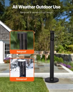 SucceBuy Cigarette Butt Receptacle Weatherproof Outdoor Cigarette Butt Disposal Container for Garden Office Restaurant Bar Hotel