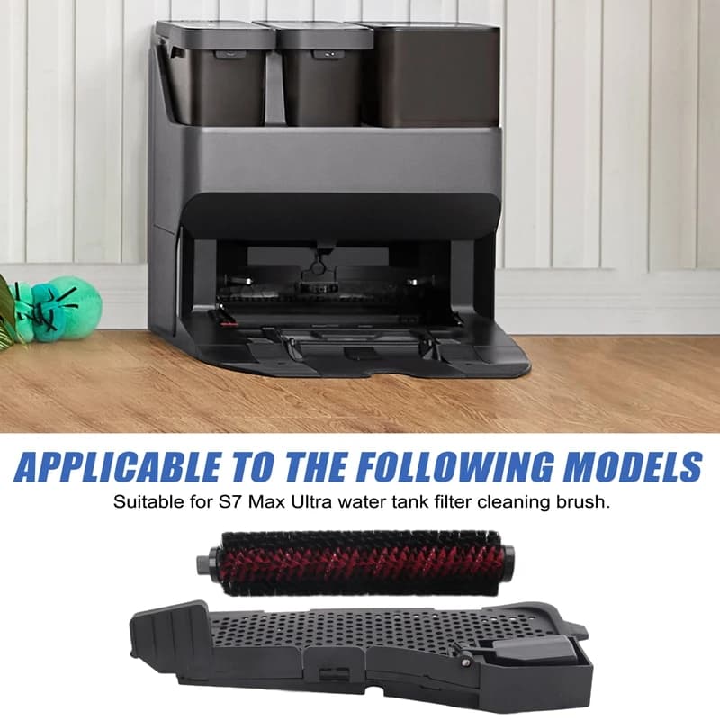 Maintenance Brush & Water Filter Assembly Replacement For Roborock S7 Max Ultra Fully Automatic Empty Wash Fill Dock