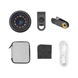 Polarized Optical 10X Skin Magnifier Smartphone Dermatoscope DE-400 pocket round dermoscopy for home use