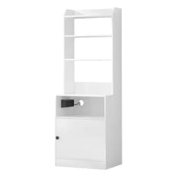 Bedside Table Nightstand with Charging Station Storage Drawer Modern Small Space End Table for Bedroom Living Room Home Use