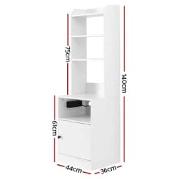 Bedside Table Nightstand with Charging Station Storage Drawer Modern Small Space End Table for Bedroom Living Room Home Use