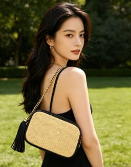 New Women's Bag Embroidered Small Square Bag Summer Trendy Fashion Versatile Single Shoulder Crossbody Bag Wallet