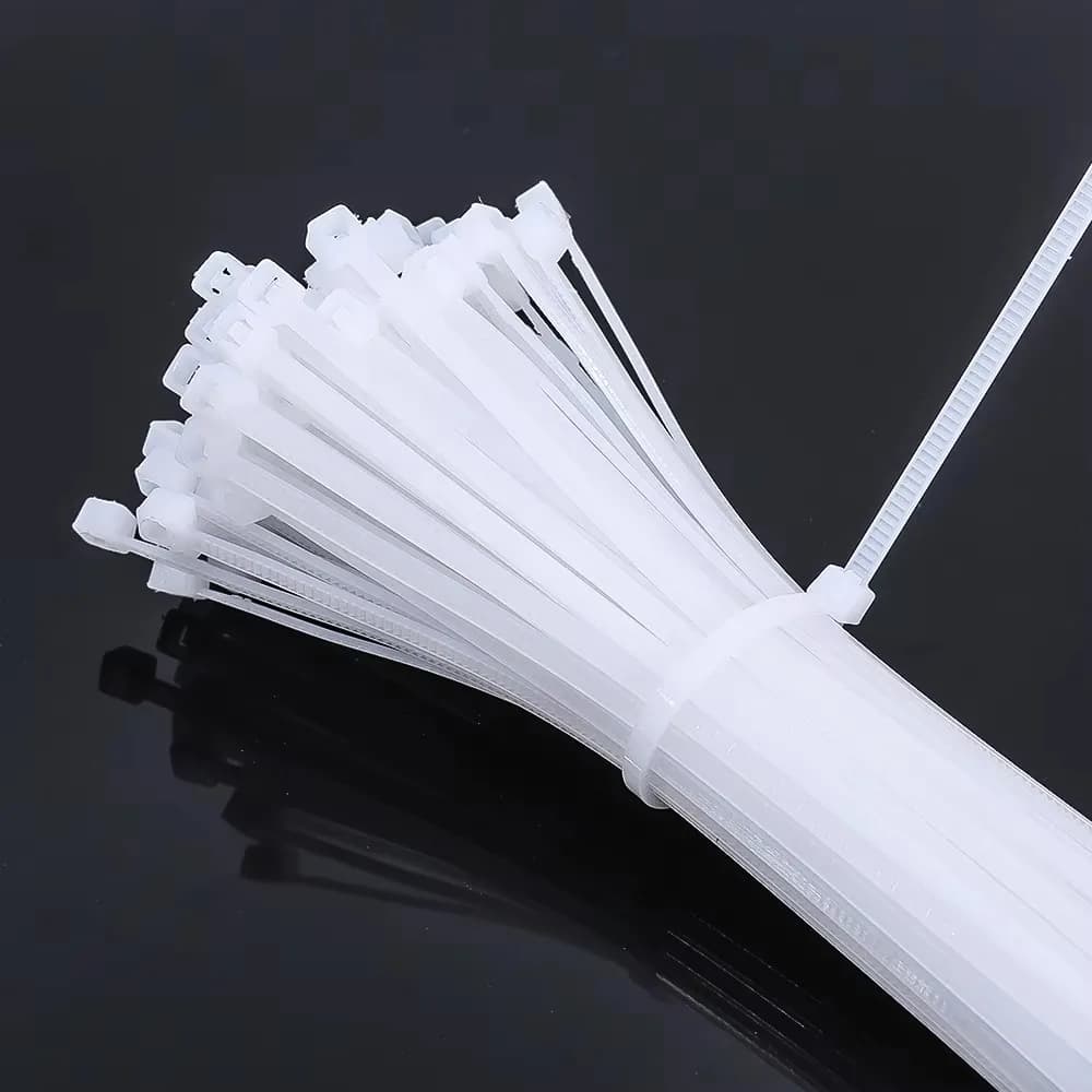 100Pcs Reusable Nylon Self Locking Cable Ties Adjustable Plastic Wire Fastening Straps For Home Office