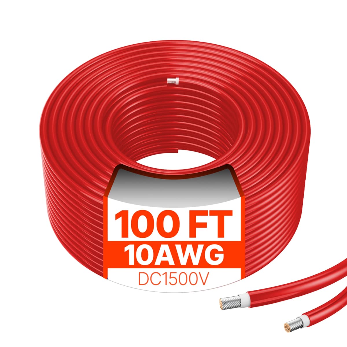 SucceBuy 100FT Solar Panel Extension Cable 10AWG 6mm² IP67 Waterproof Solar Extension Cable for Home Ship and RV Solar Panels