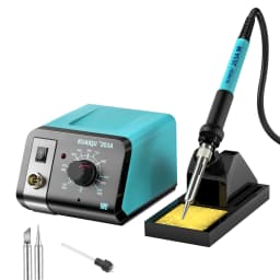 KUAIQU 75W Knob/Digital Display Soldering Station 200~480°C Adjustable Soldering Iron 392~896°F Welding Tools For Phone PCB