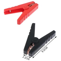 2Pcs Alligator Clips Terminal Electrical Battery Crocodile Clamp Test Connector for Jumper Cables