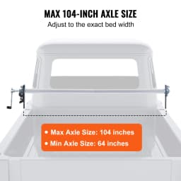 SucceBuy Hand Crank Tarp Roller Kit Manual Cab Level Tarp Roller with7"Sponge-Wrapped Handle for Trucks Trailers (No Tarp)