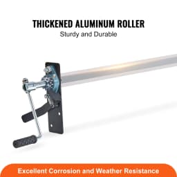 SucceBuy Hand Crank Tarp Roller Kit Manual Cab Level Tarp Roller with7"Sponge-Wrapped Handle for Trucks Trailers (No Tarp)