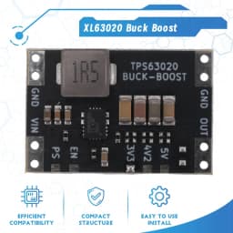 XL63020 TPS63020 Lithium Battery USB Automatic Boost Buck Step Up Down Module Microcontroller Power Low Ripple Durable 3.3V