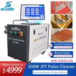 200W JPT Pulse Laser Cleaning Machine Wood Cleaning Pulse Cleaner 100W JPT For Rust Oil Paint Metal Wood Mode Cleaner Fast Ship