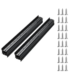 SucceBuy Undermount Drawer Slides 32 inch Full Under Stair Cabinet Rails 260LB Load Capacity rack Runners to DIY Replacement