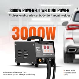 SucceBuy Spot Welder Dent Puller 3 KW Stud Welder Dent Repair Kit w/ 2Welding Guns Auto Body Spot Welding Repair Machine for Car