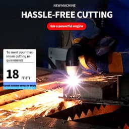 PLASMARGON 65A Plasma Cutter,Non-Touch Air Plasma Cutting Machine,Pilot Arc IGBT Inverter,18MM Max Cuts,DIY/Beginner Friendly