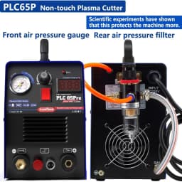 PLASMARGON 65A Plasma Cutter,Non-Touch Air Plasma Cutting Machine,Pilot Arc IGBT Inverter,18MM Max Cuts,DIY/Beginner Friendly