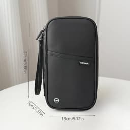 Portable Family Passport Holder Travel Document Organizer Credit Card Clutch Bag for Cards ID Card Money Ticket