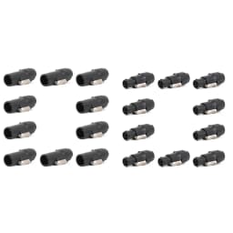 Plug Locking Connector 10Pcs PA66 Material 3Pins IP65 Grade Waterproof 10 Female Plugs