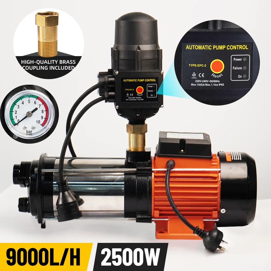 PORIYA Heavy Duty 2500W High Pressure Water Pump Car Wash Farm Irrigation Firefighting