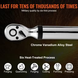 SucceBuy 3/8"1/2"Digital Torque Wrench Drive Electronic Torque Wrench Torque Wrench Kit 3.7-37/25-250ft.lb Torque Accurate Range