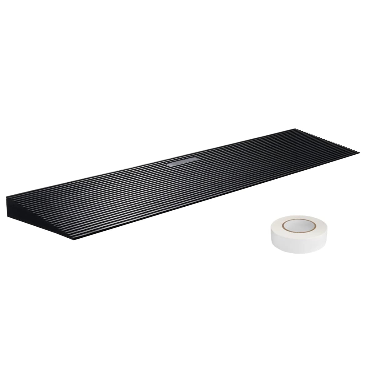 SucceBuy 1.2 " Rise Threshold Ramp Cuttable Natural Rubber Wheelchair Ramp Scooter with Double-Sided Tape for Doorways Driveways