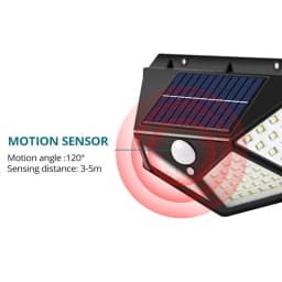 2-8pcs 100 LED Solar Power Motion Sensor Light Outdoor Security Garden Waterproof