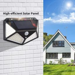 2-8pcs 100 LED Solar Power Motion Sensor Light Outdoor Security Garden Waterproof