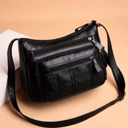 2PCS Ladies Cross Body Messenger Bag Women Shoulder Over Bags Handbags Soft Phone Bag