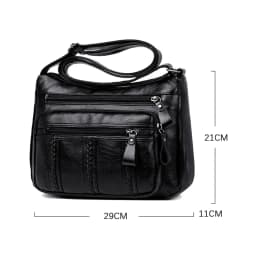 2PCS Ladies Cross Body Messenger Bag Women Shoulder Over Bags Handbags Soft Phone Bag