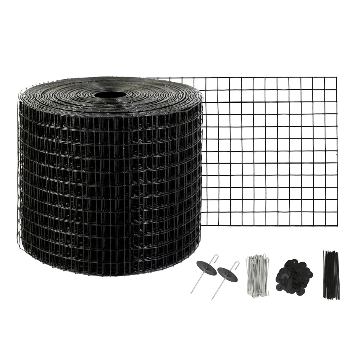 SucceBuy Solar Panel Bird Guard Critter Guard Roll Kit Stainless Steel Fastene Solar Panel Rustproof PVC Coating Wire Roll Mesh