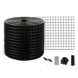 SucceBuy Solar Panel Bird Guard Critter Guard Roll Kit Stainless Steel Fastene Solar Panel Rustproof PVC Coating Wire Roll Mesh