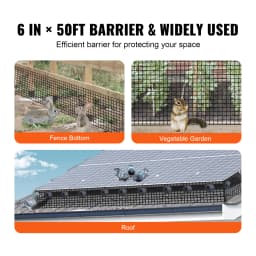 SucceBuy Solar Panel Bird Guard Critter Guard Roll Kit Stainless Steel Fastene Solar Panel Rustproof PVC Coating Wire Roll Mesh