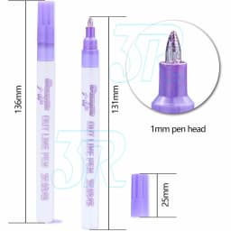 Drawing Double Line Outline Pen Highlighter Marker 8 Colors Pen Set For School