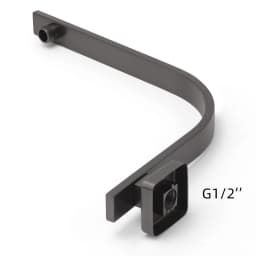 **Sydney Stock** KYLINS Rain Shower Head Set Square 8/10/12'' Rainfall Head Gooseneck Arm Mixer Taps Set Gun Metal Grey WELS