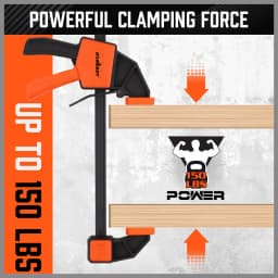 HORUSDY 2-Pack 6inch Bar Clamp Set Woodworking F Clamps Quick Release Spreader