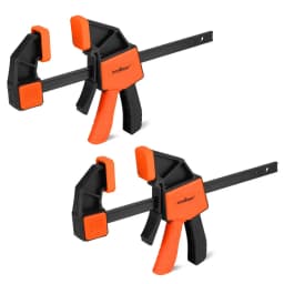 HORUSDY 2-Pack 6inch Bar Clamp Set Woodworking F Clamps Quick Release Spreader
