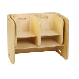 3PCS Kids Table and Chairs Set Multifunctional Storage Study Desk