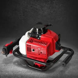Petrol Powered Post Hole Digger Motor Only Red Heavy Duty Earth Auger Engine