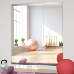 141*60cm 3PCS Full Length Gym Wall Mirrors – Shatterproof Tempered Glass, HD Clear Reflection, Scratch Resistant, Easy Mount Multi-Scene Mirror