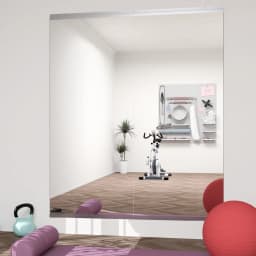 141*60cm 3PCS Full Length Gym Wall Mirrors – Shatterproof Tempered Glass, HD Clear Reflection, Scratch Resistant, Easy Mount Multi-Scene Mirror