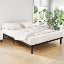Queen Size Metal Platform Bed Frame Heavy Duty Steel Support No Box Spring Needed Bedroom Furniture