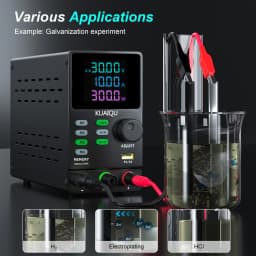 KUAIQU 300W Adjustable DC Power Supply 30V 10A 300V 1A 200V Voltage Regulator RS-232/USB Power Source M1~M4 OUTPUT Repair Tools