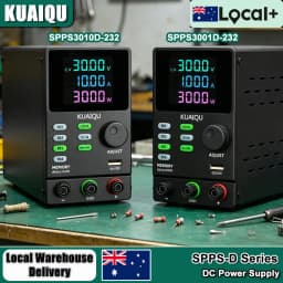 KUAIQU 300W Adjustable DC Power Supply 30V 10A 300V 1A 200V Voltage Regulator RS-232/USB Power Source M1~M4 OUTPUT Repair Tools
