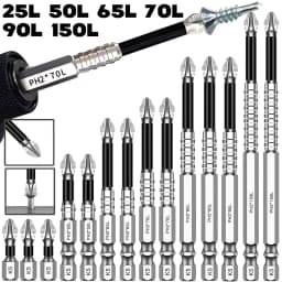 K5 Strong Magnetic Screwdriver Drill Bit Set Non-slip Alloy Steel Cross Head Impact Resistant Bits Electric Screwdriver Tips