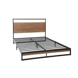 Single Size Metal Bed Frame with Strong Support Platform for Bedroom Use