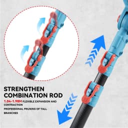ONEVAN 3 IN 1 Brushless Telescoping Pole Electric Chainsaw 3500W High Branch Scissor Gardening Power Tool For 21V 18V Battery