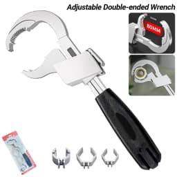 AU Multifunction Adjustable Double-ended Wrench Bathroom Water Pipe Spanner Tool