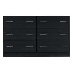 6 Drawer Chest of Drawers Modern Black Tall Storage Cabinet Bedroom Dresser Vertical Organizer for Clothes Home Furniture
