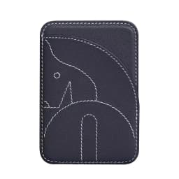 Handmade Short Multi-Card Slot Women's Leather Business Card Holder Large Capacity Simple Design Ladies' Name Card Clip